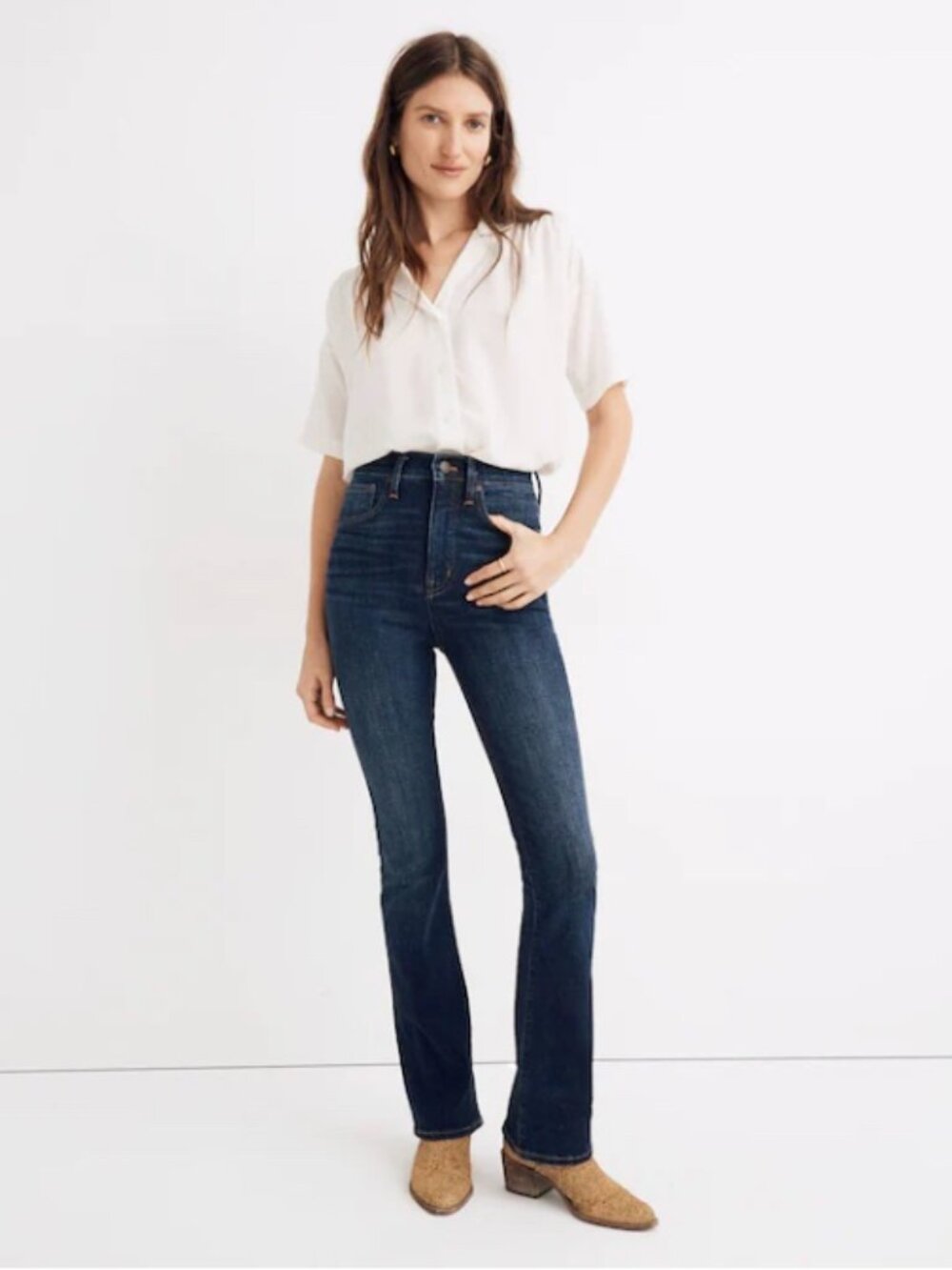 Madewell Skinny Flare Jeans in Lasalle Wash